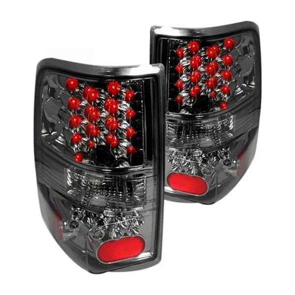 LED Tail Lights; Chrome Housing; Smoked Lens (04-07 F-150)