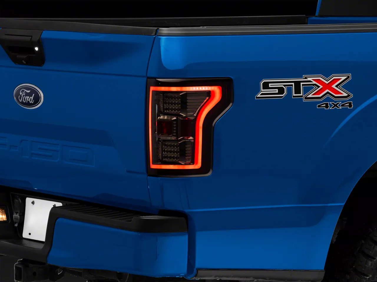 LED Tail Lights; Chrome Housing; Red Smoked Lens (18-20 F-150 w/ Factory Halogen Non-BLIS Tail Lights)