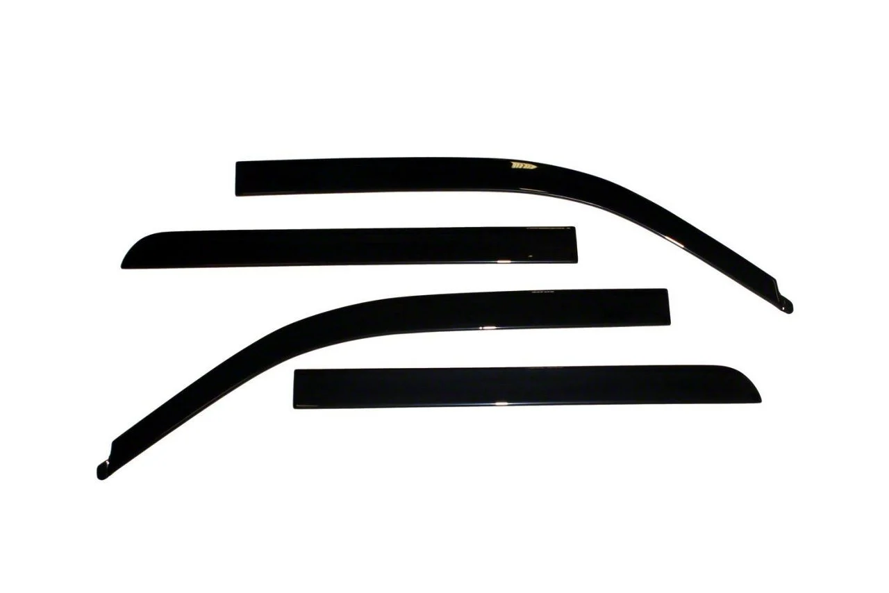 Low Profile Ventvisor Window Deflectors; Front and Rear; Dark Smoke (04-14 F-150 SuperCab)