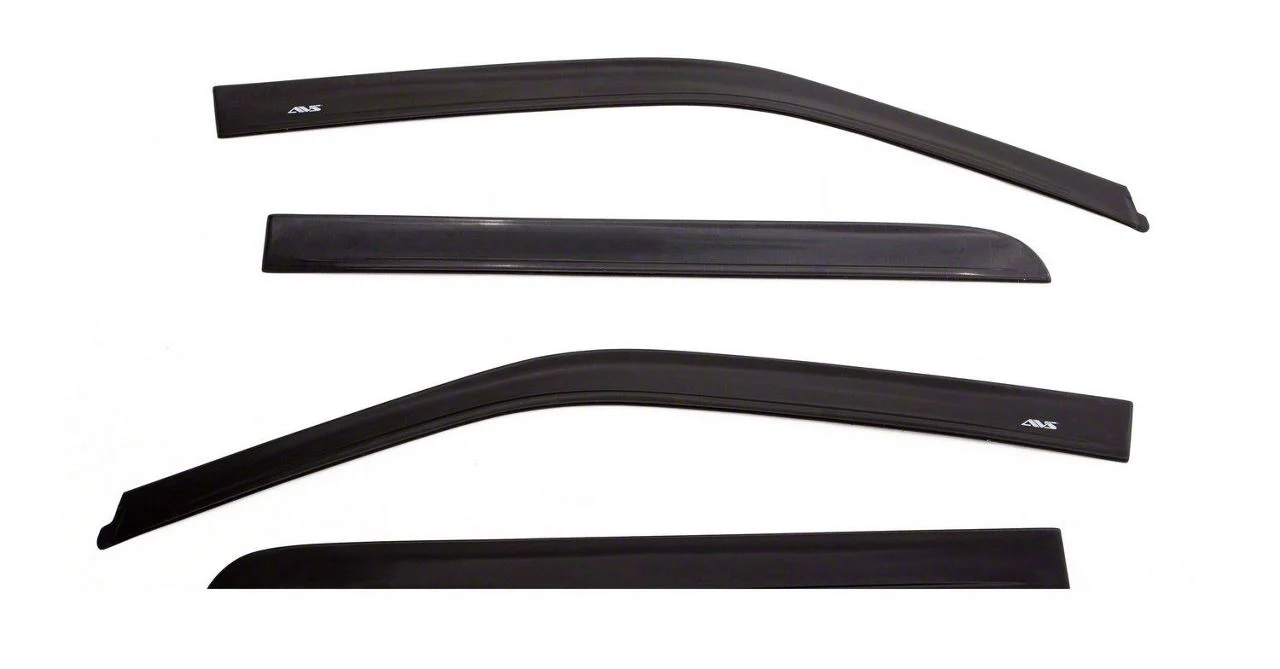Low Profile Ventvisor Window Deflectors; Front and Rear; Matte Black (09-14 F-150 SuperCrew)