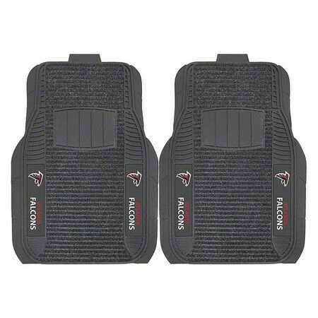 Molded Front Floor Mats with Atlanta Falcons Logo (Universal; Some Adaptation May Be Required)