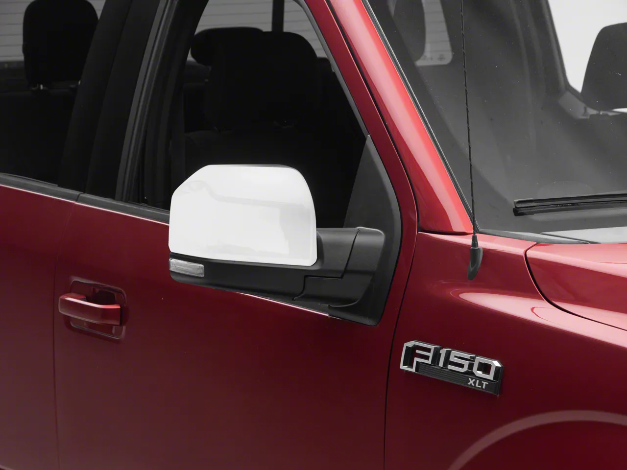Powered Heated Mirror with LED Turn Signal; Passenger Side; Chrome (15-20 F-150 w/ 8-Pin Connector)