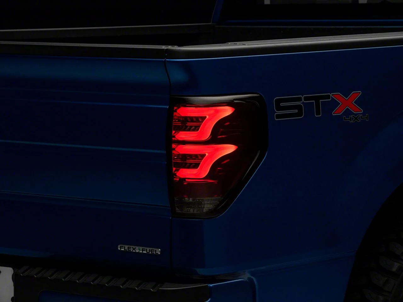 AlphaRex PRO-Series LED Tail Lights; Red Housing; Smoked Lens (09-14 F-150 Styleside)