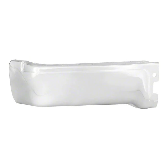 Rear Bumper Cap End; Not Pre-Drilled for Backup Sensors; Driver Side; Chrome (09-14 F-150 Styleside)