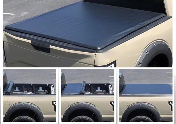 Roll Up Tonneau Cover; Black (04-14 F-150 Styleside w/ 6-1/2-Foot Bed)