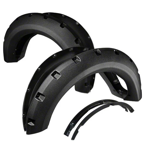 Rugged Fender Flares; Textured Black (09-14 F-150 Styleside, Excluding Raptor)