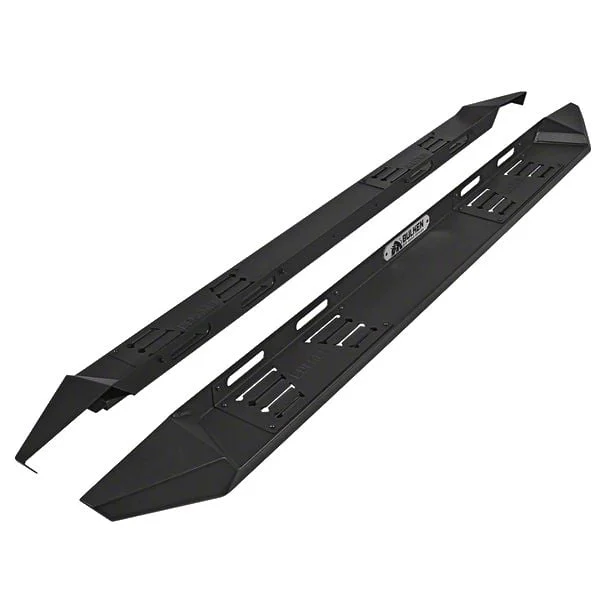 Rugged Running Boards; Satin Black (09-14 F-150 SuperCrew)