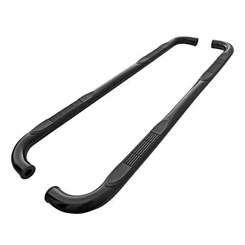 3-Inch Round Side Step Bars; Black (09-14 F-150 SuperCab)