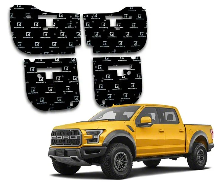 SoundSkins Pro Pre-Cut Sound Dampening Kit; Door (17-20 F-150 Raptor SuperCrew)