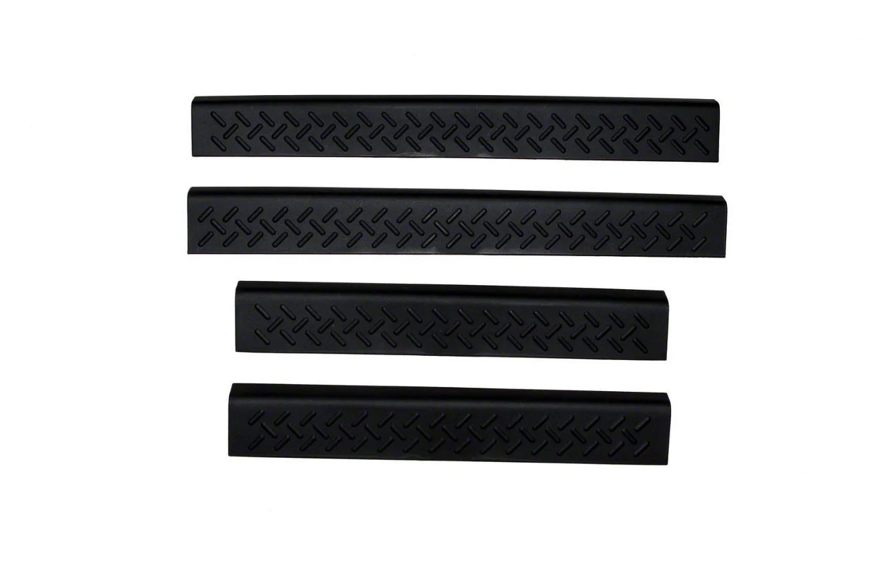 Stepshield Door Sill Protectors; Black (04-08 F-150 SuperCab)