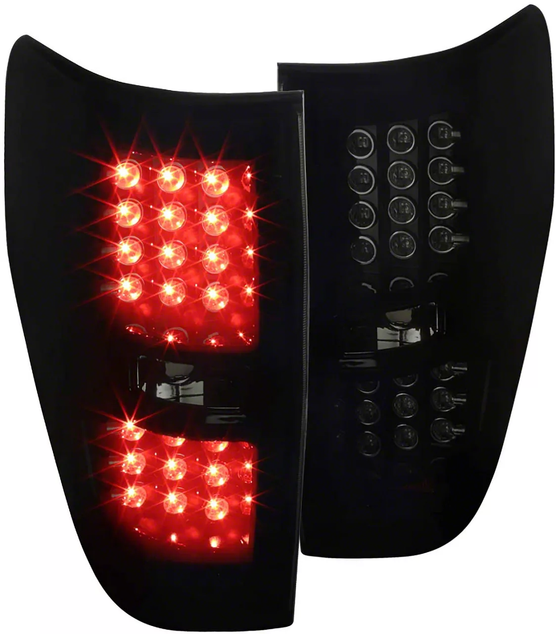 LED Tail Lights; Gloss Black Housing; Smoked Lens (09-14 F-150 Styleside)