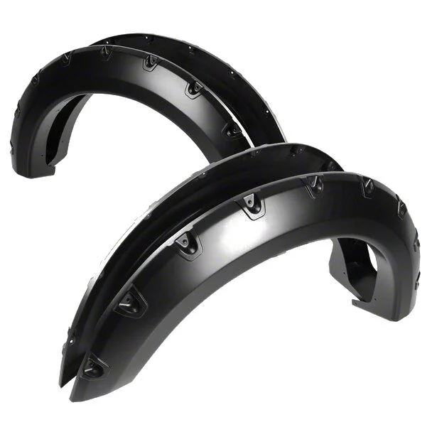 Terrain Fender Flares; Smooth Matte Black (04-08 F-150 Styleside)