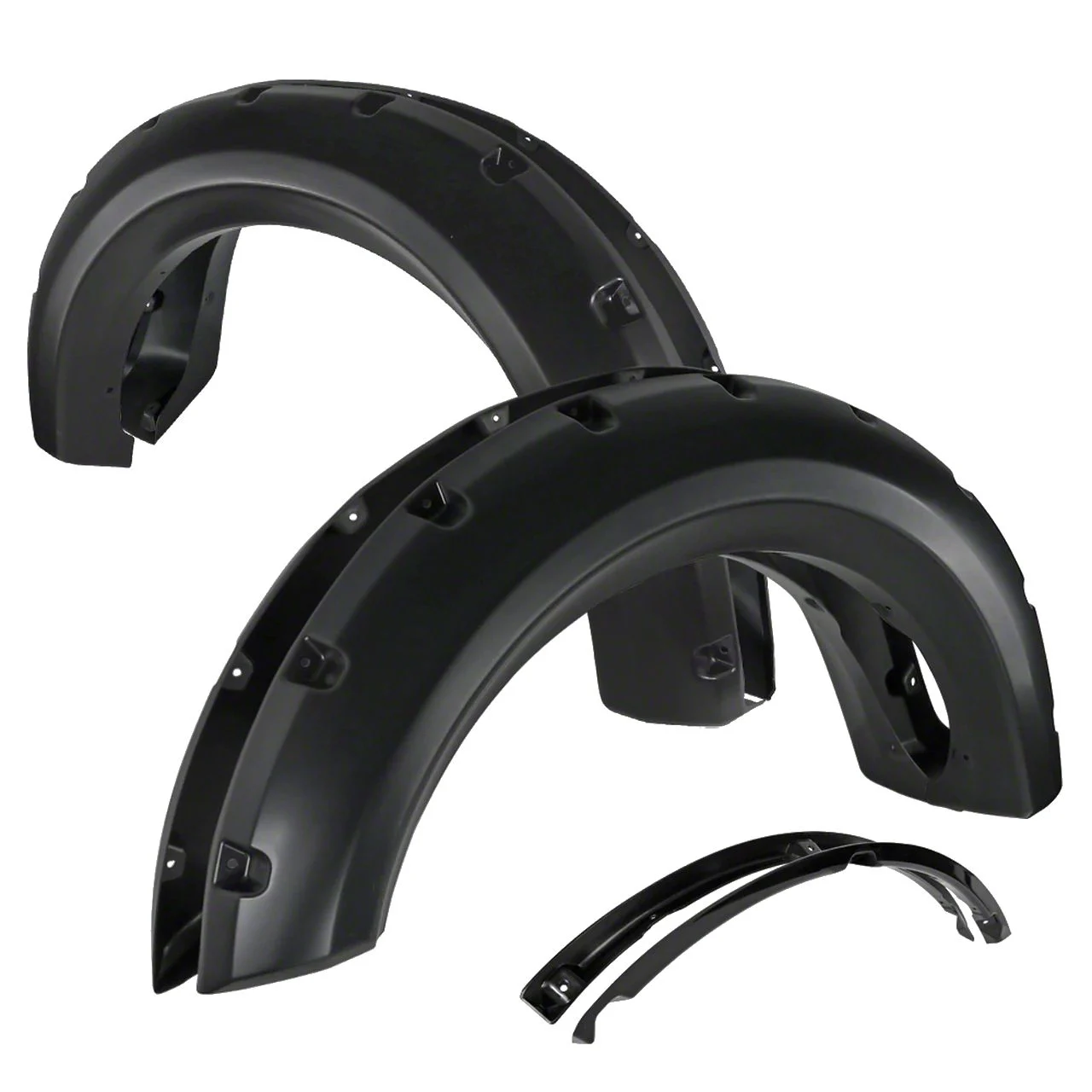 Terrain Fender Flares; Smooth Matte Black (09-14 F-150 Styleside, Excluding Raptor)