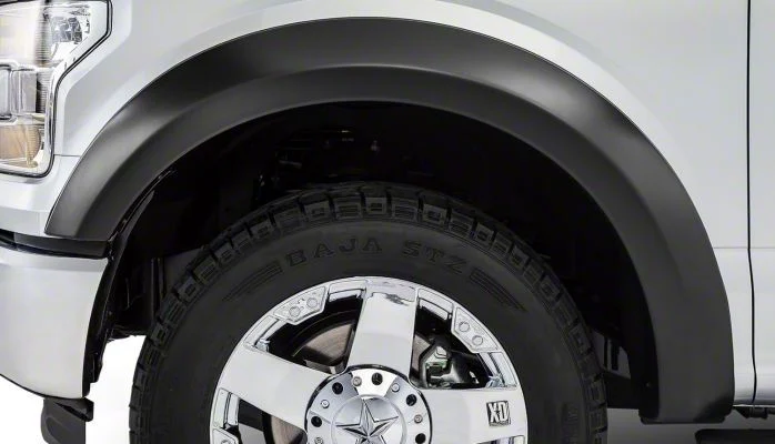 Trail Riderz Fender Flares; Smooth Black (15-17 F-150, Excluding Raptor)