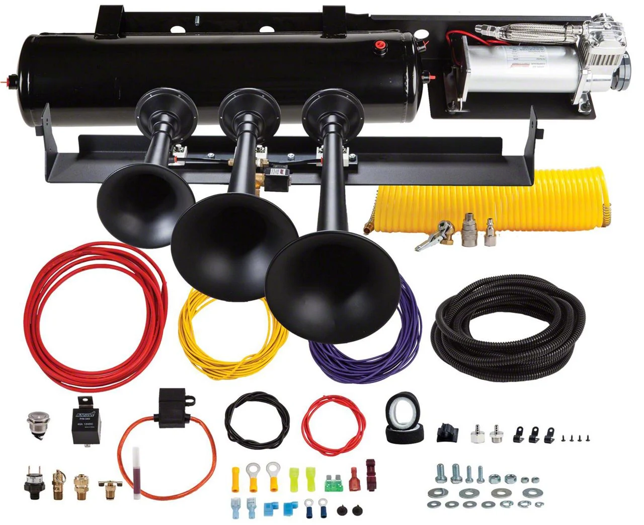 Kleinn Direct Fit Onboard Air System and Model 730 Demon Triple Train Horn (09-14 F-150)