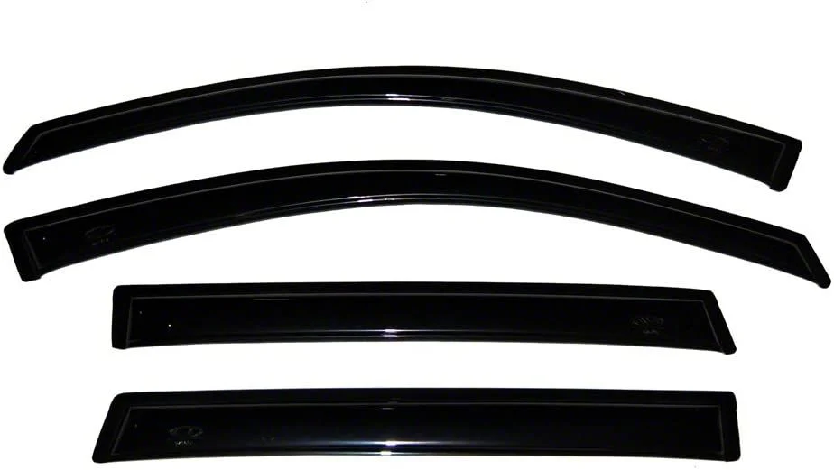 Ventvisor Window Deflectors; Front and Rear; Dark Smoke (09-14 F-150 SuperCrew)