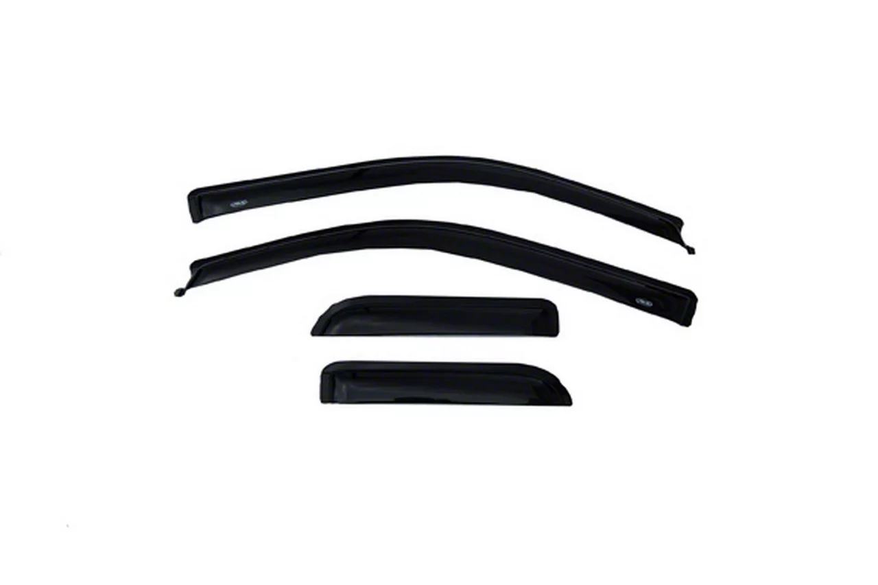 Ventvisor Window Deflectors; Front and Rear; Dark Smoke (04-14 F-150 SuperCab)
