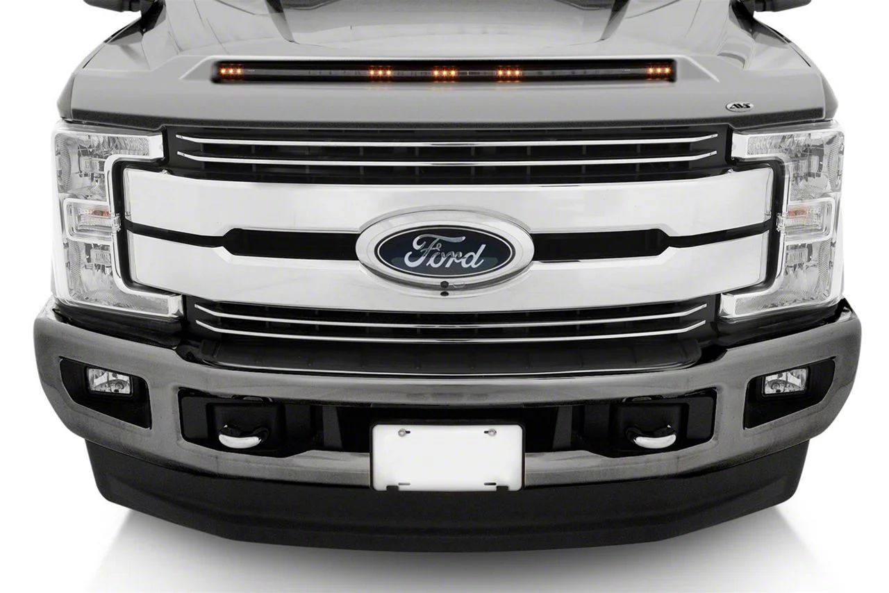 Aeroskin LightShield Color-Match Hood Protector; Ingot Silver (17-22 F-250 Super Duty)