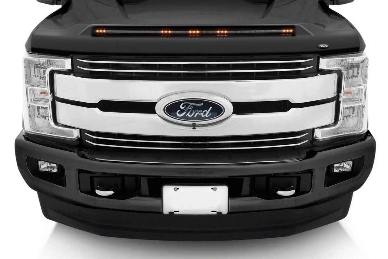 Aeroskin LightShield Color-Match Hood Protector; Shadow Black (17-22 F-250 Super Duty)