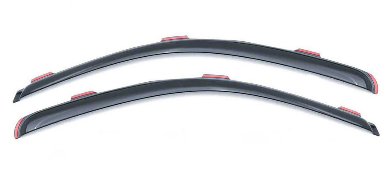 In-Channel Ventvisor Window Deflectors; Front; Dark Smoke (17-22 F-250 Super Duty Regular Cab)