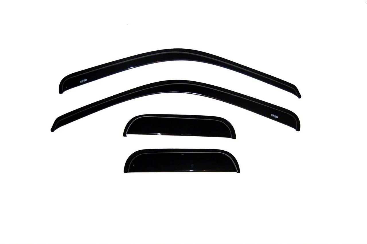 Ventvisor Window Deflectors; Front and Rear; Dark Smoke (11-16 F-250 Super Duty SuperCab)