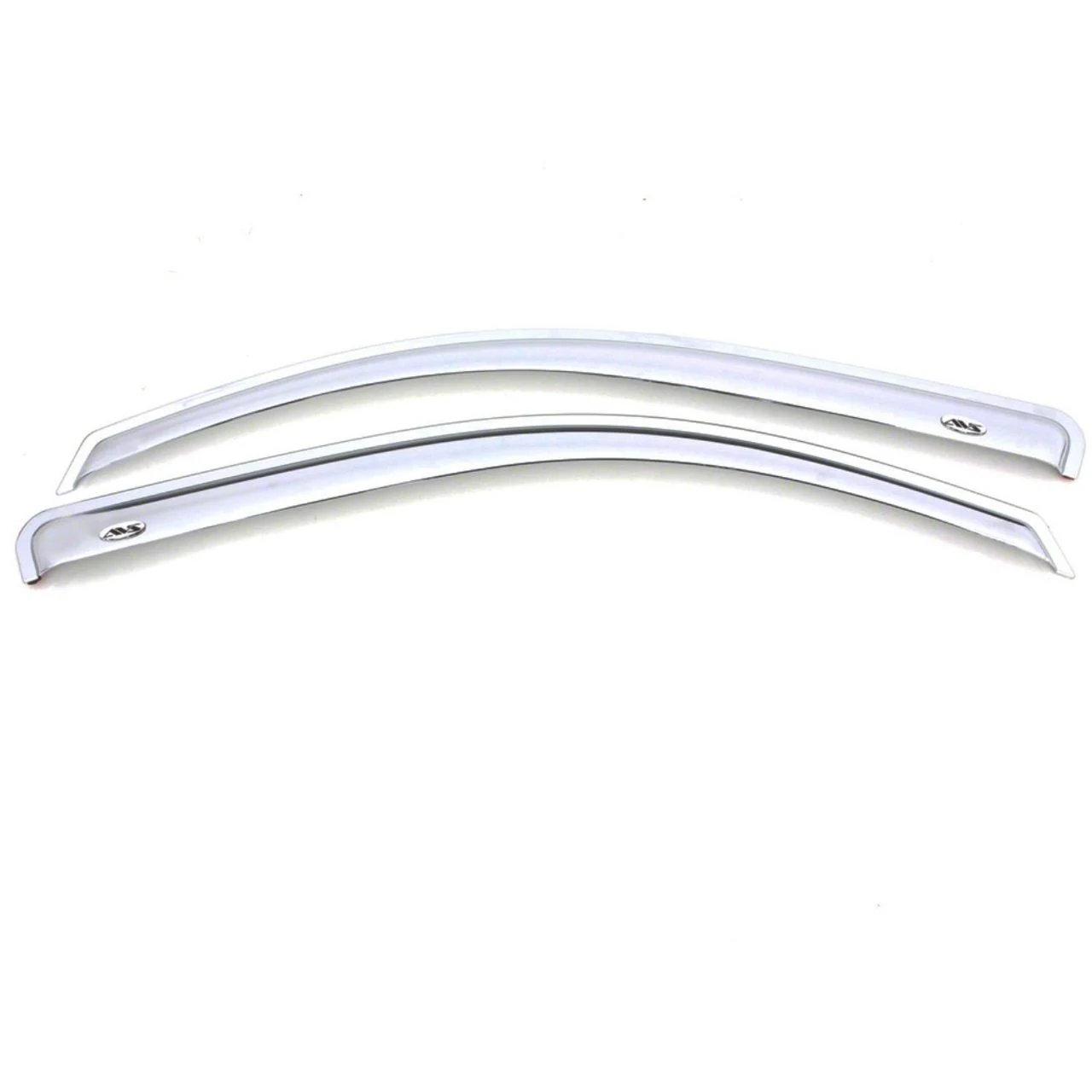 Ventvisor Window Deflectors; Front; Chrome (17-22 F-250 Super Duty Regular Cab)