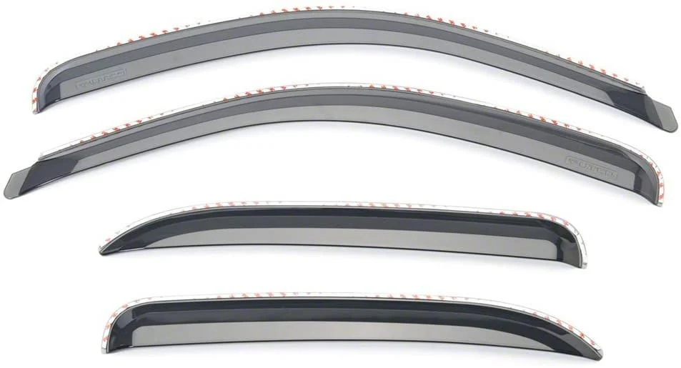Putco Element Tinted Window Visors; Channel Mount; Front and Rear (11-16 F-350 Super Duty SuperCrew)
