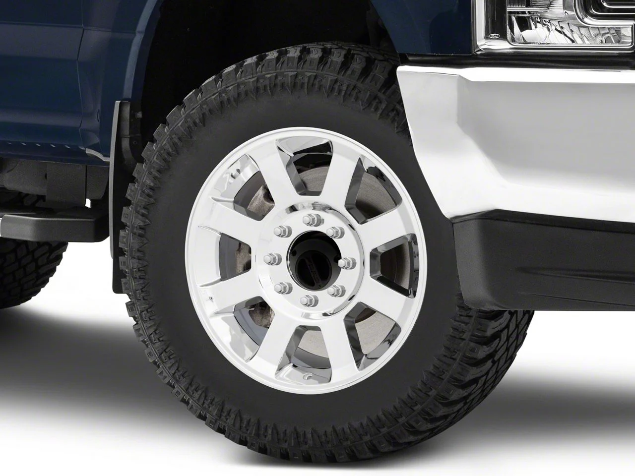OE 8-Spoke Style Chrome 8-Lug Wheel; 20x8; 40mm Offset (17-22 F-350 Super Duty SRW)