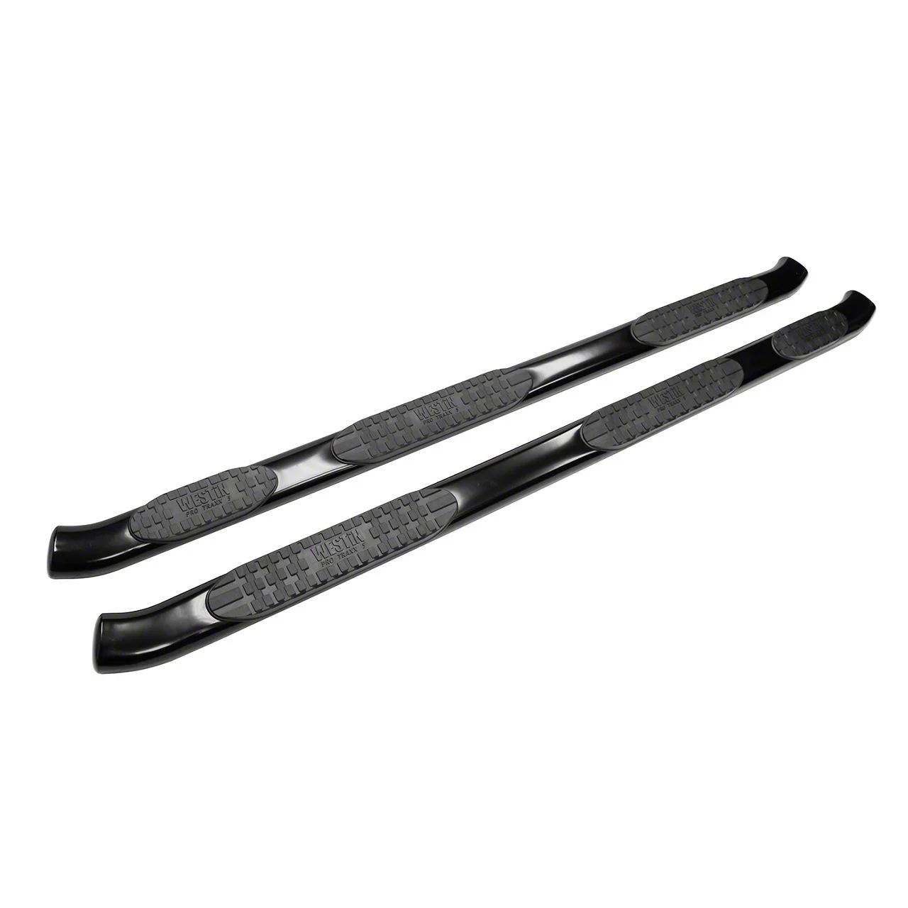 Westin Pro Traxx 5-Inch Wheel-to-Wheel Oval Side Step Bars; Black (17-26 F-350 Super Duty SuperCrew)