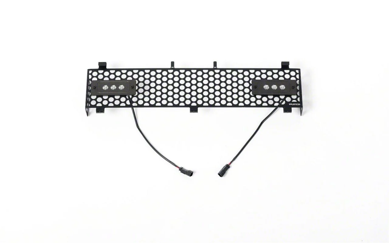 Putco Punch Design Lower Bumper Grille Insert with 6-Inch Luminix Light Bars; Black (11-16 F-350 Super Duty)