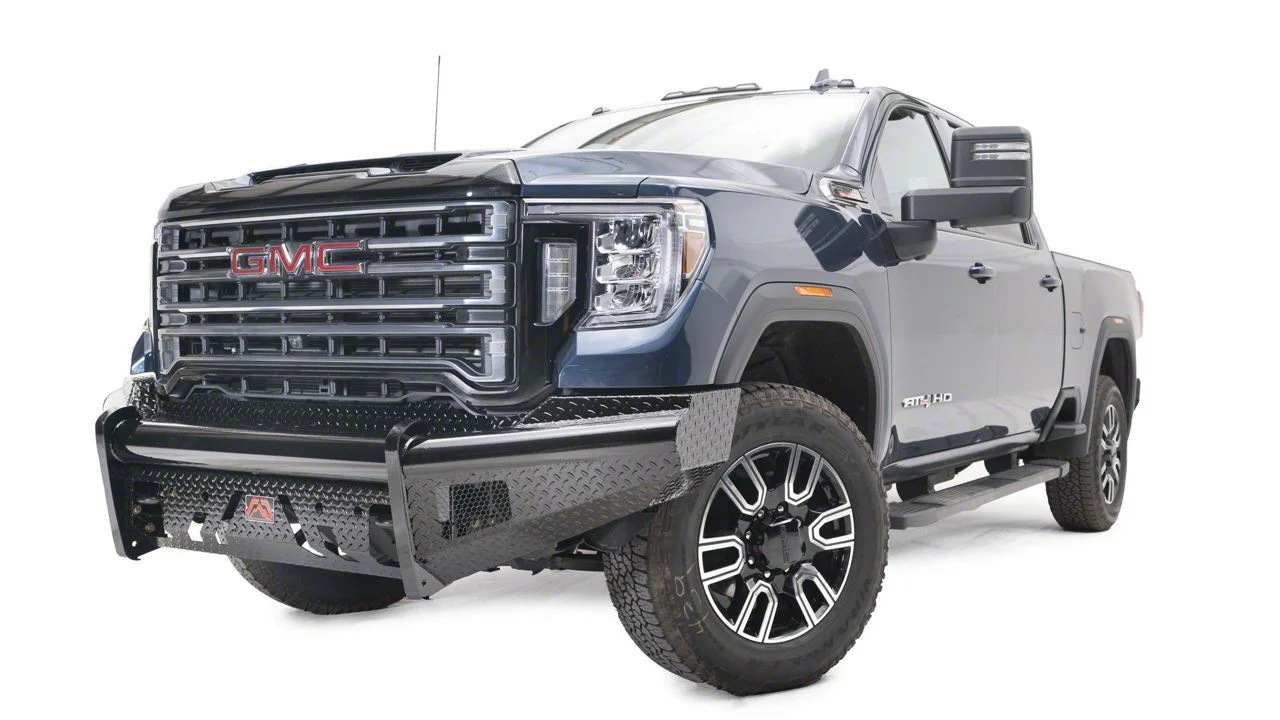 Fab Fours Black Steel Front Bumper; Matte Black (20-23 Sierra 2500 HD)