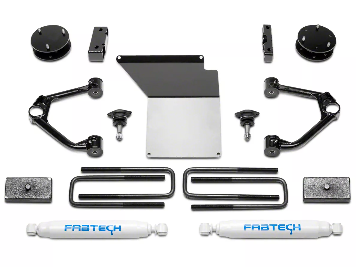 Fabtech 3-Inch Budget Lift Kit with Shocks (07-13 2WD/4WD Sierra 1500)