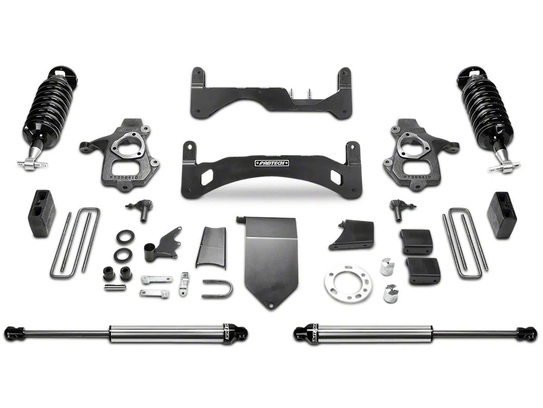 Fabtech 6-Inch GEN II Performance Suspension Lift Kit with Dirt Logic 4.0 Coil-Overs and Shocks (14-18 2WD/4WD Sierra 1500 Double Cab, Crew Cab, Excluding Denali)