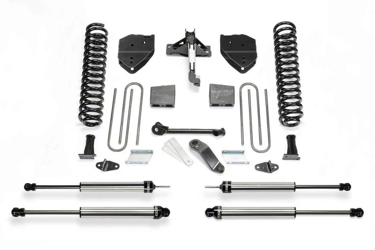 Fabtech 4-Inch Basic Lift Kit with Dirt Logic Shocks (17-22 4WD 6.2L F-350 Super Duty)