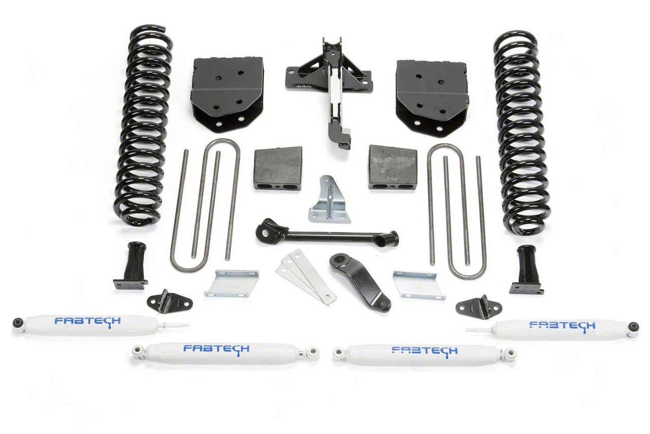 Fabtech 4-Inch Basic Lift Kit with Performance Shocks (11-16 4WD F-350 Super Duty)