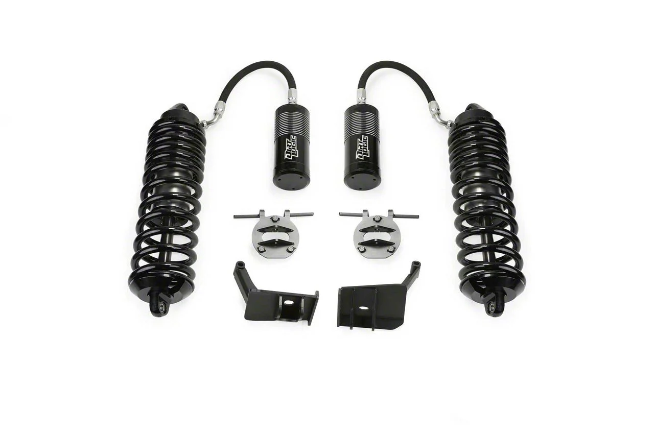 Fabtech 4-Inch Coil-Over Conversion Kit with Front Dirt Logic 4.0 Reservoir Coil-Overs (17-22 4WD 6.7L Powerstroke F-350 Super Duty)