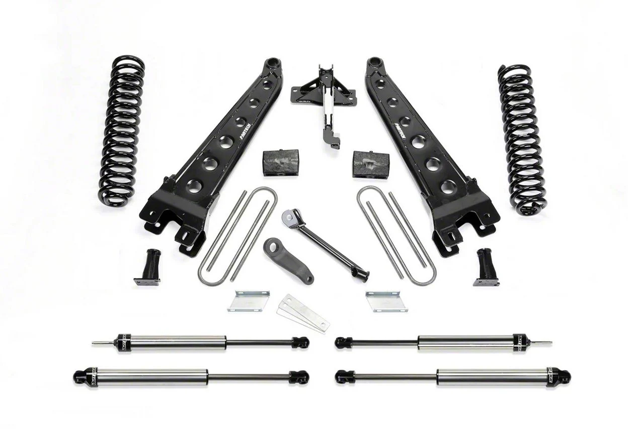Fabtech 4-Inch Radius Arm Lift Kit with Dirt Logic Shocks (17-22 4WD 6.2L F-350 Super Duty)