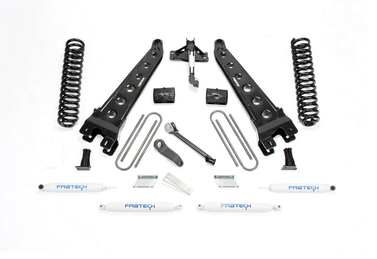Fabtech 4-Inch Radius Arm Lift Kit with Performance Shocks (17-22 4WD 6.7L Powerstroke F-350 Super Duty)