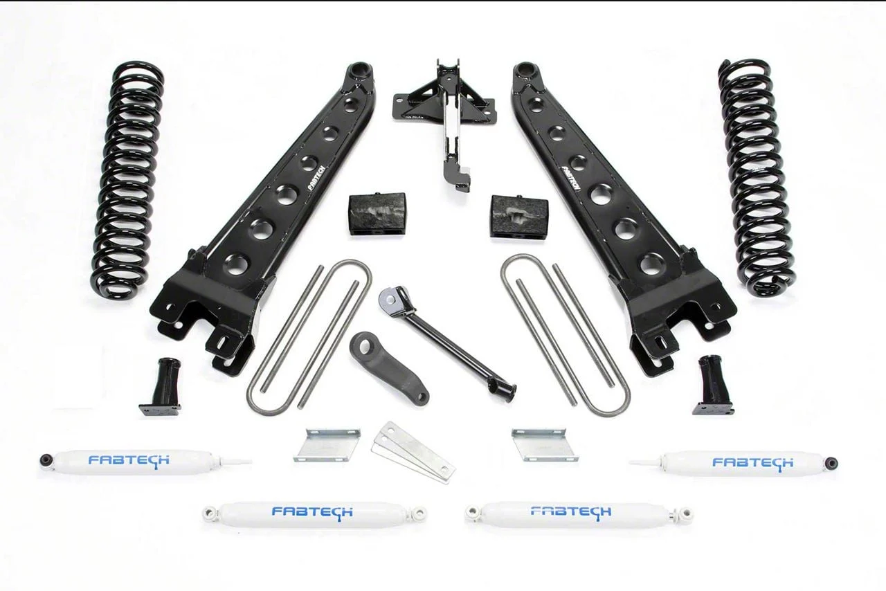 Fabtech 4-Inch Radius Arm Lift Kit with Performance Shocks (17-22 4WD 6.2L F-350 Super Duty)