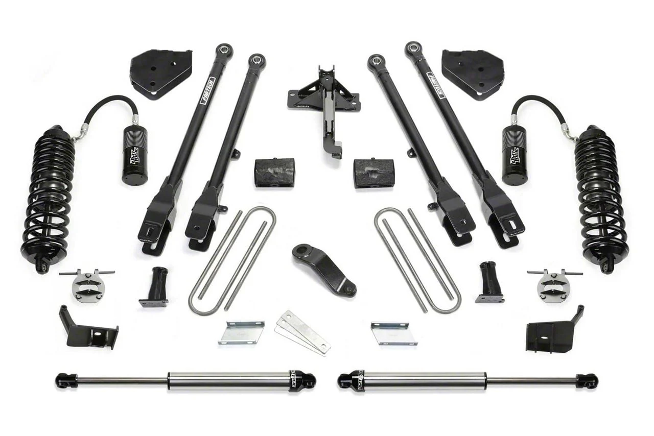 Fabtech 6-Inch 4-Link Suspension Lift Kit with Dirt Logic 4.0 Reservoir Coil-Overs and Dirt Logic Shocks (17-22 4WD 6.7L Powerstroke F-350 Super Duty)