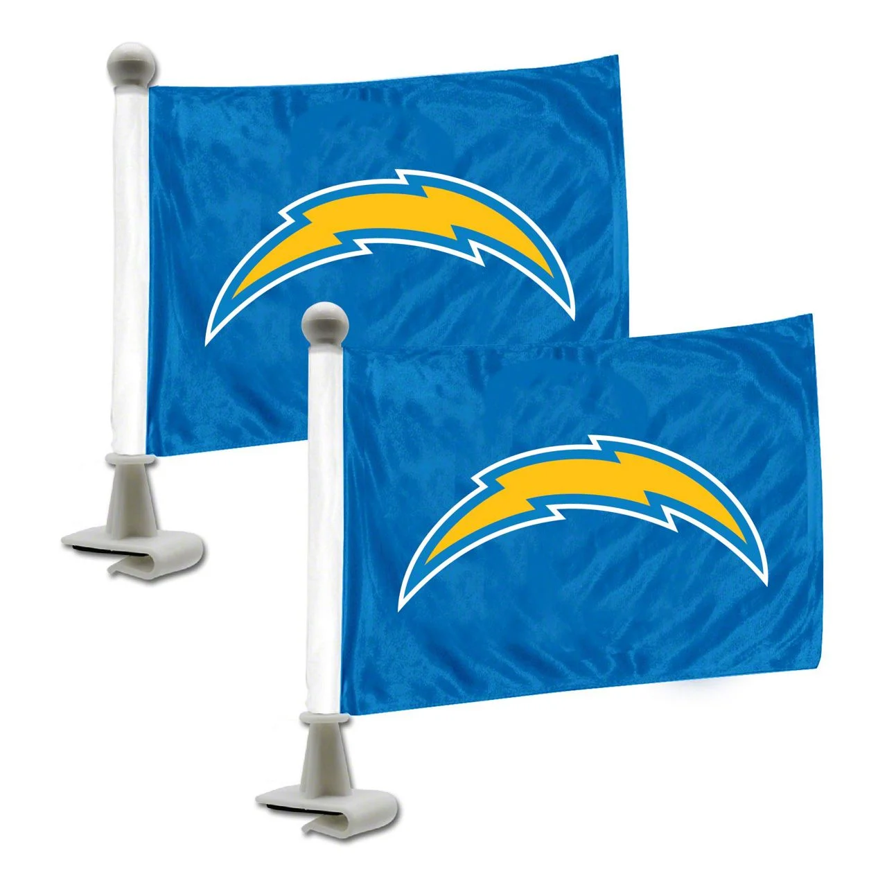 Ambassador Flags with Los Angeles Chargers Logo; Blue (Universal; Some Adaptation May Be Required)