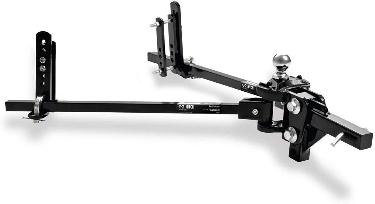 e2 10K Trunnion Weight Distributing Receiver Hitch with Built-In Sway Control and 2-5/16-Inch Ball