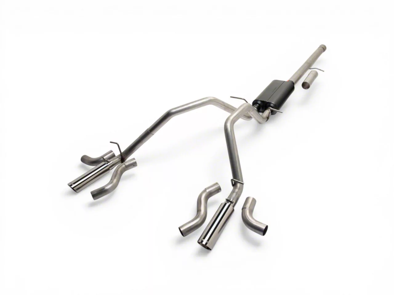 Flowmaster American Thunder Dual Exhaust System; Side/Rear Exit (11-18 6.2L Sierra 1500)