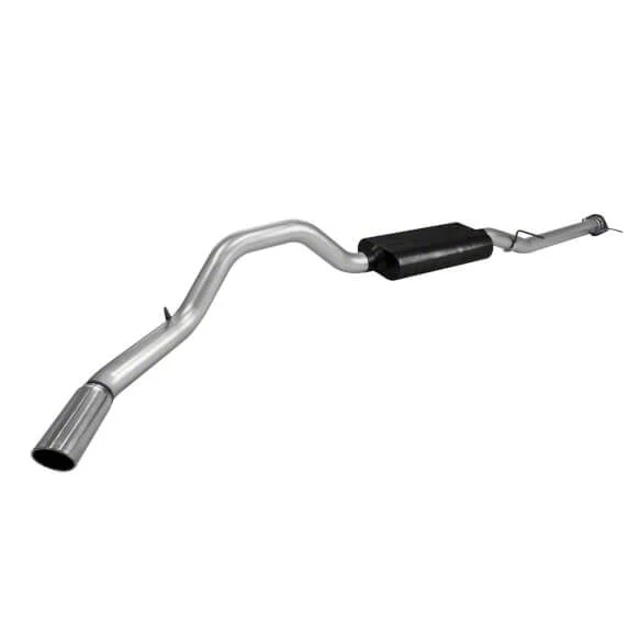 Flowmaster Force II Single Exhaust System with Polished Tip; Side Exit (11-19 6.0L Sierra 2500 HD)