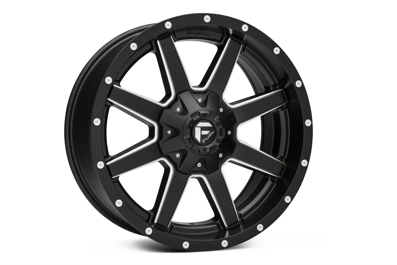 Fuel Wheels Maverick Matte Black Milled 5-Lug Wheel; 22x10; -24mm Offset (09-18 RAM 1500)