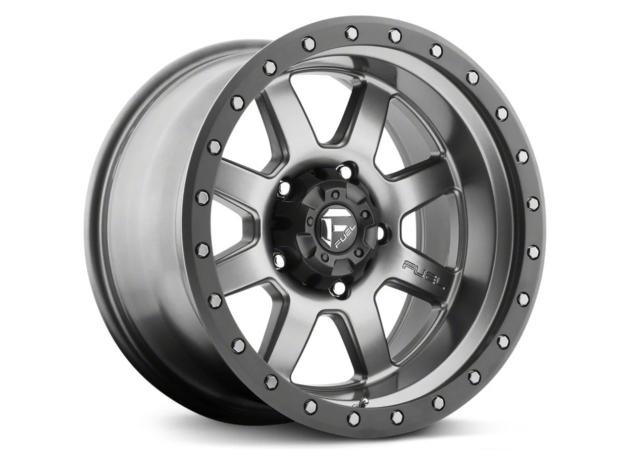 Fuel Wheels Trophy Anthracite with Black Ring 6-Lug Wheel; 20x9; 1mm Offset (14-18 Silverado 1500)