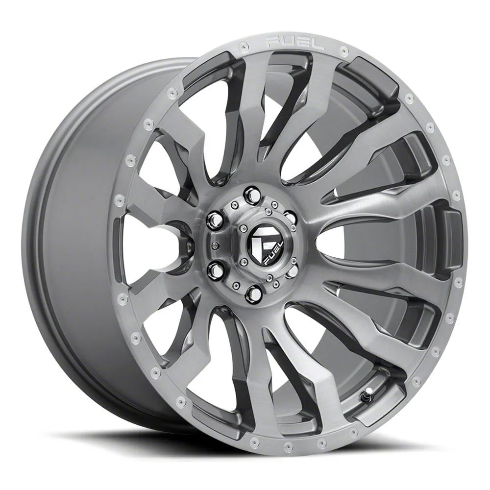 Fuel Wheels Blitz Platinum Brushed Gunmetal 8-Lug Wheel; 20x9; 1mm Offset (03-09 RAM 2500)