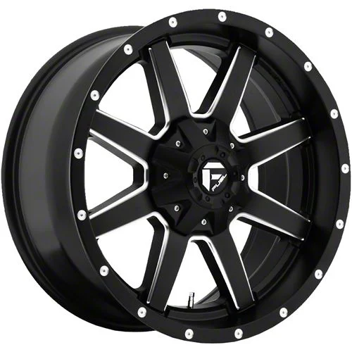 Fuel Wheels Maverick Matte Black Milled 8-Lug Wheel; 18x9; 20mm Offset (03-09 RAM 2500)