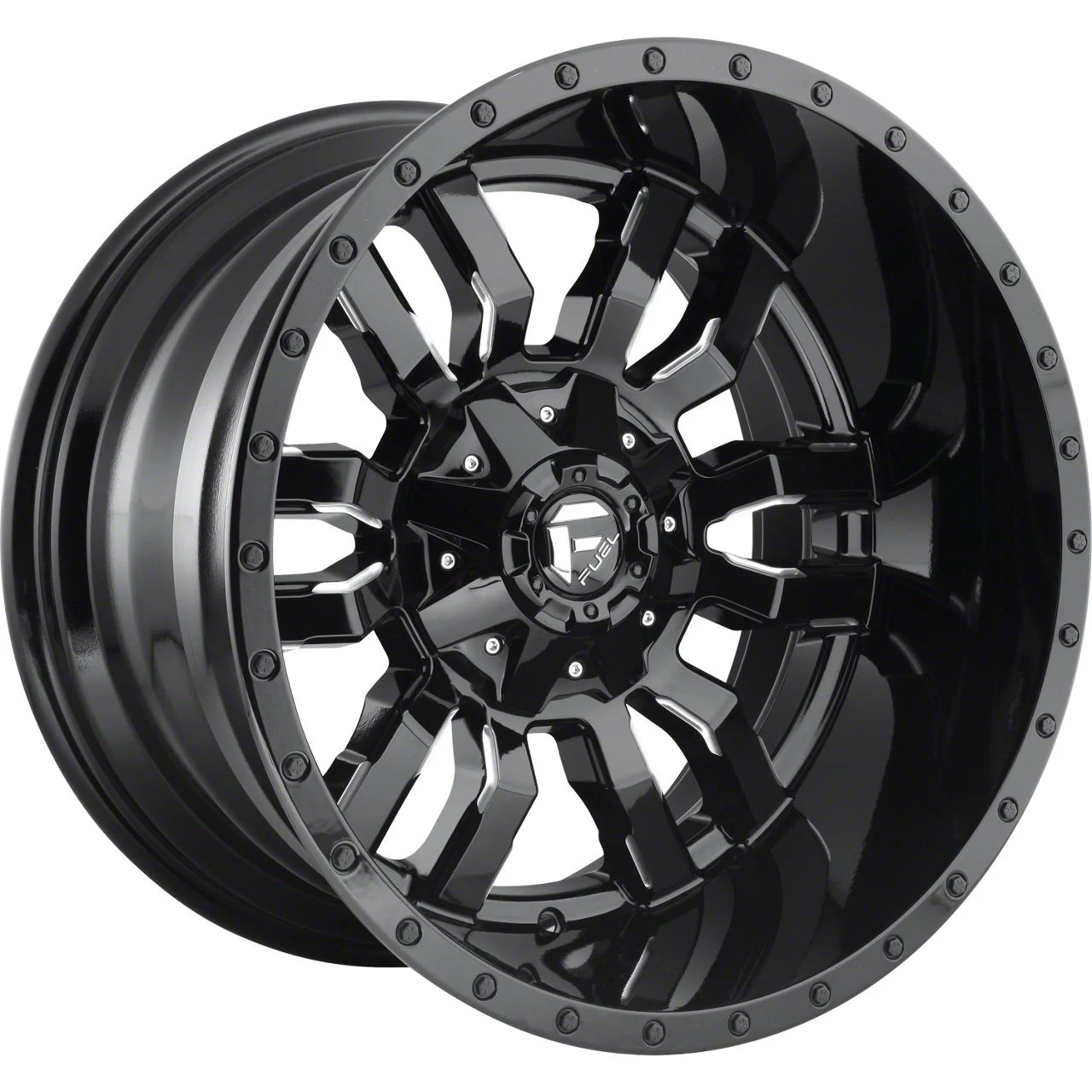 Fuel Wheels Sledge Gloss Black Milled 8-Lug Wheel; 20x12; -44mm Offset (03-09 RAM 2500)