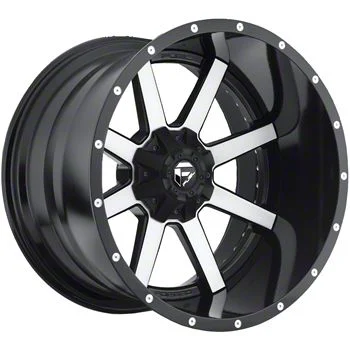 Fuel Wheels Maverick Matte Black Machined 8-Lug Wheel; 20x10; -18mm Offset (10-18 RAM 2500)